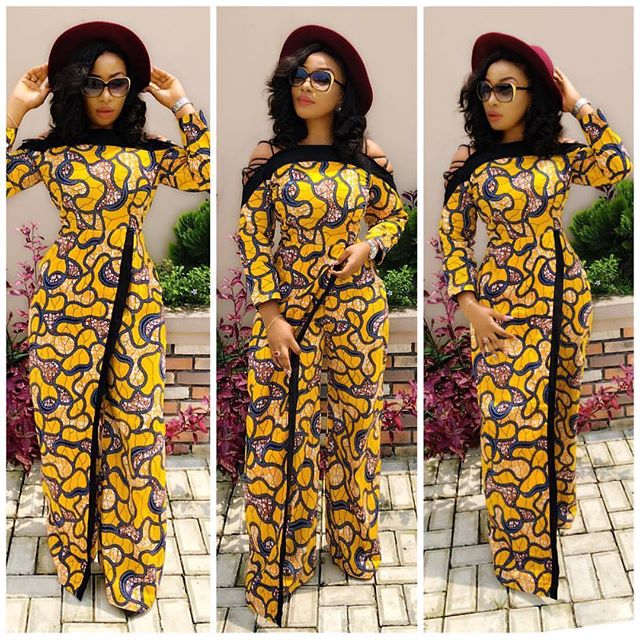 ankara peplum jumpsuit