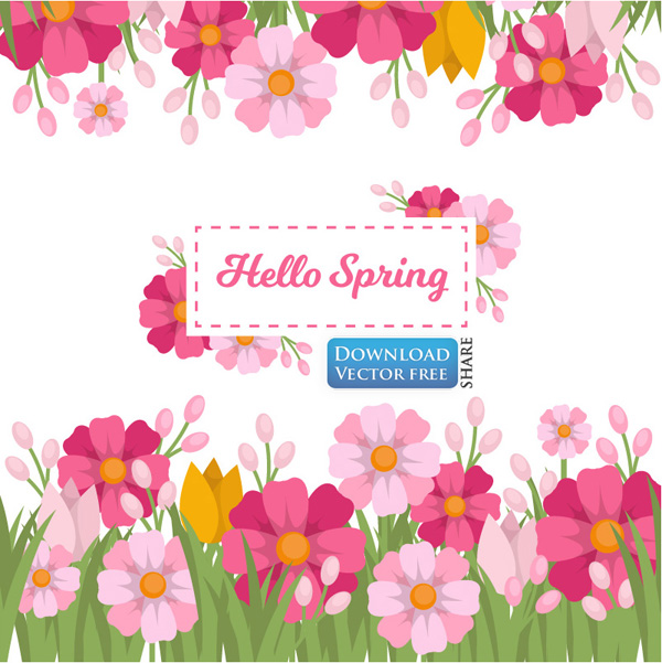 Nền đồ họa hoa lá mùa xuân đẹp flowers background vector 6191 ~ MrPixelVn -  Chia sẻ Đồ họa vector pixel miễn phí