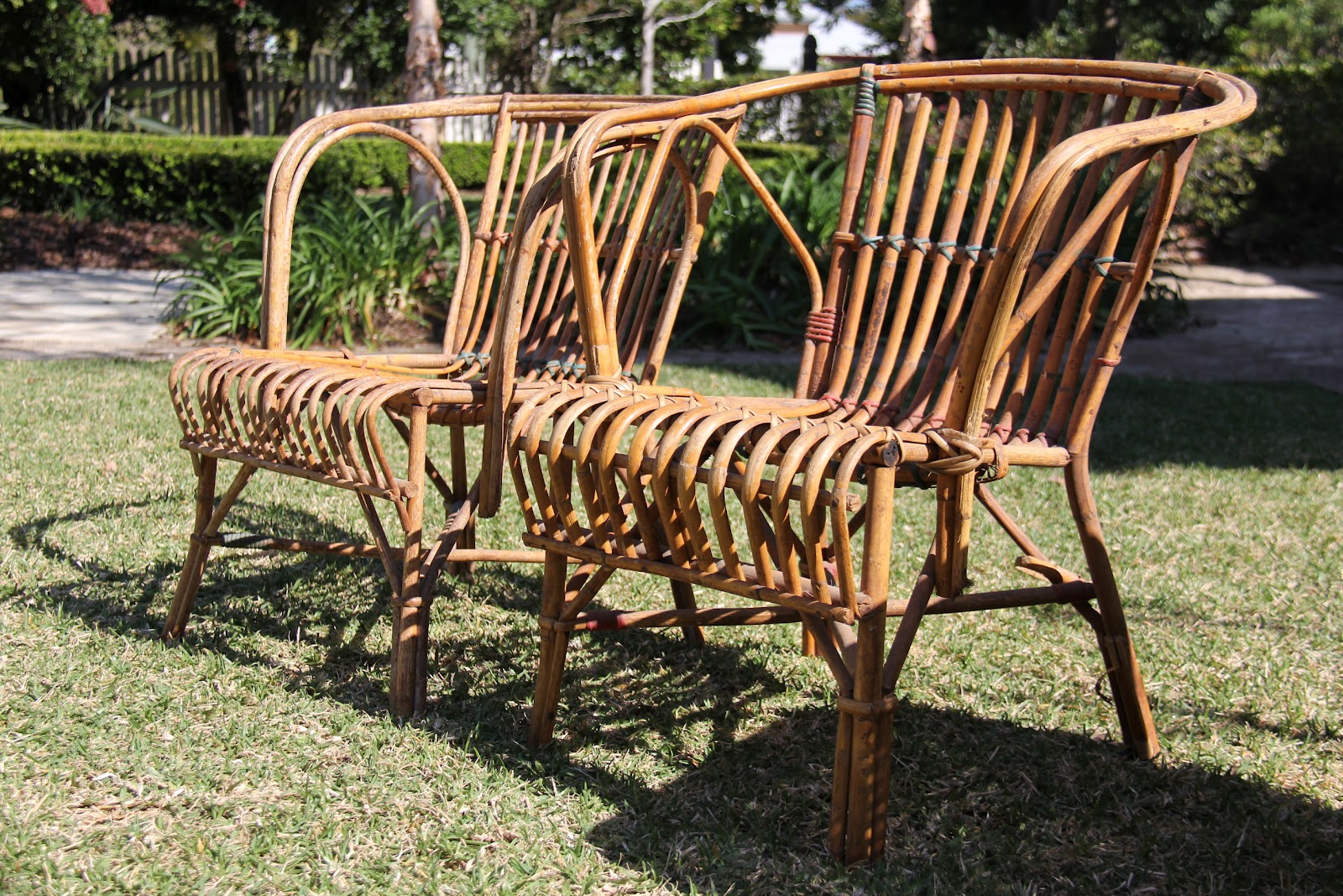 Vintage Finds Vintage Verandah Seagrass or Split Cane Furniture