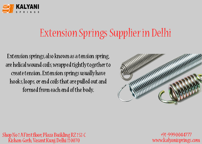 Manufacturing of Springs and Wireforms Extension Springs Supplier in