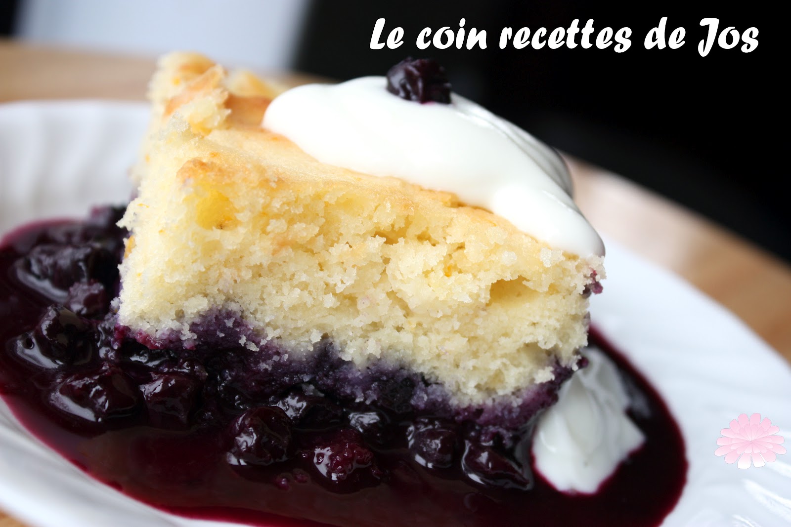 Le coin recettes de Jos GÂTEAUPOUDING AUX BLEUETS ET CITRON