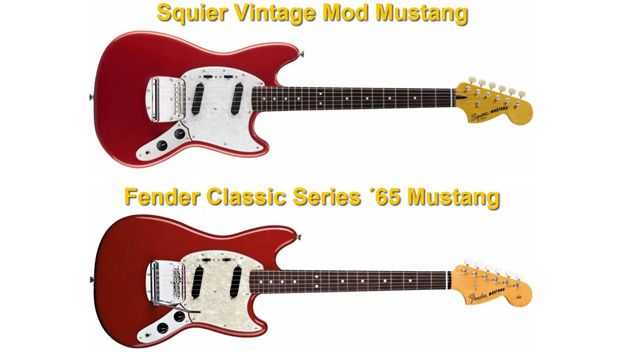 Squier Vintage Mod Mustang Vs Fender Classic Series '65 Mustang