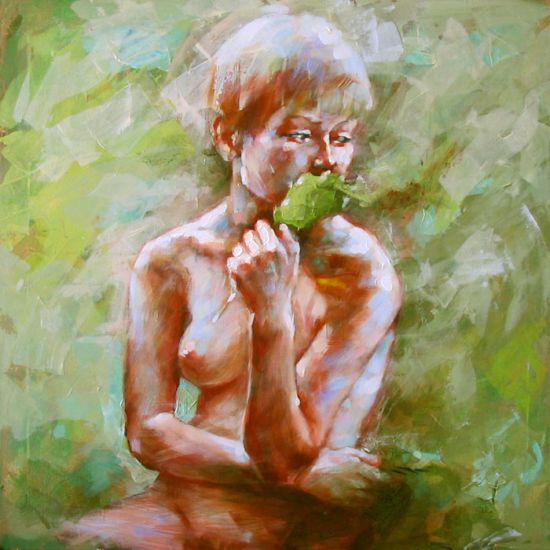 Renata Domagalska pinturas mulheres impressionistas nuas sensuais