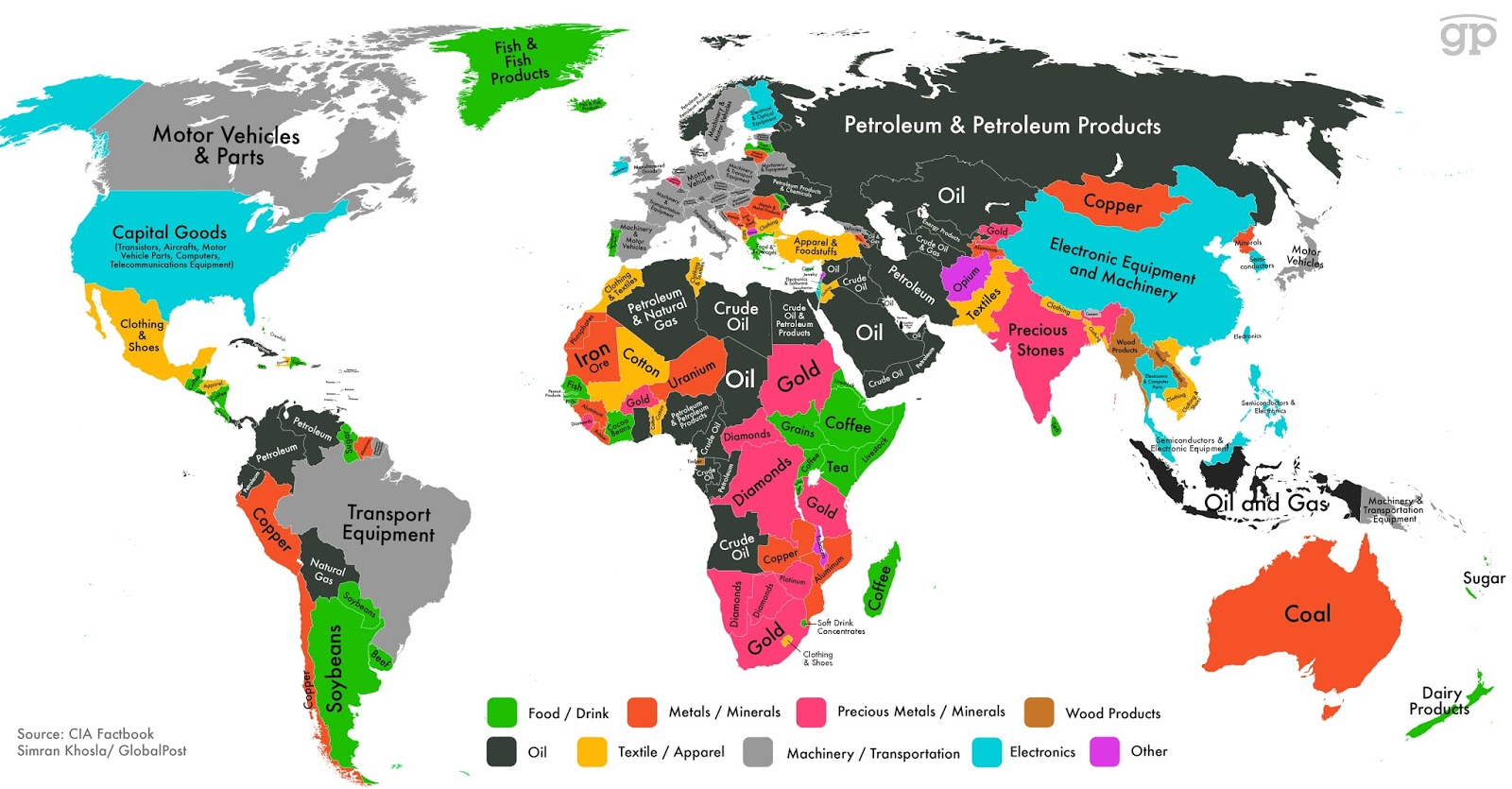 The most valuable products of the countries in the world: from motor vehicles to opium The most valuable products of the countries in the world: from motor vehicles to opium