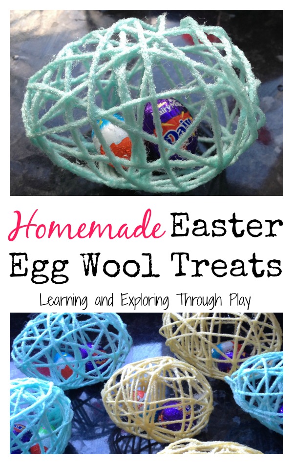 Learning and Exploring Through Play: Wool Easter Egg Treats