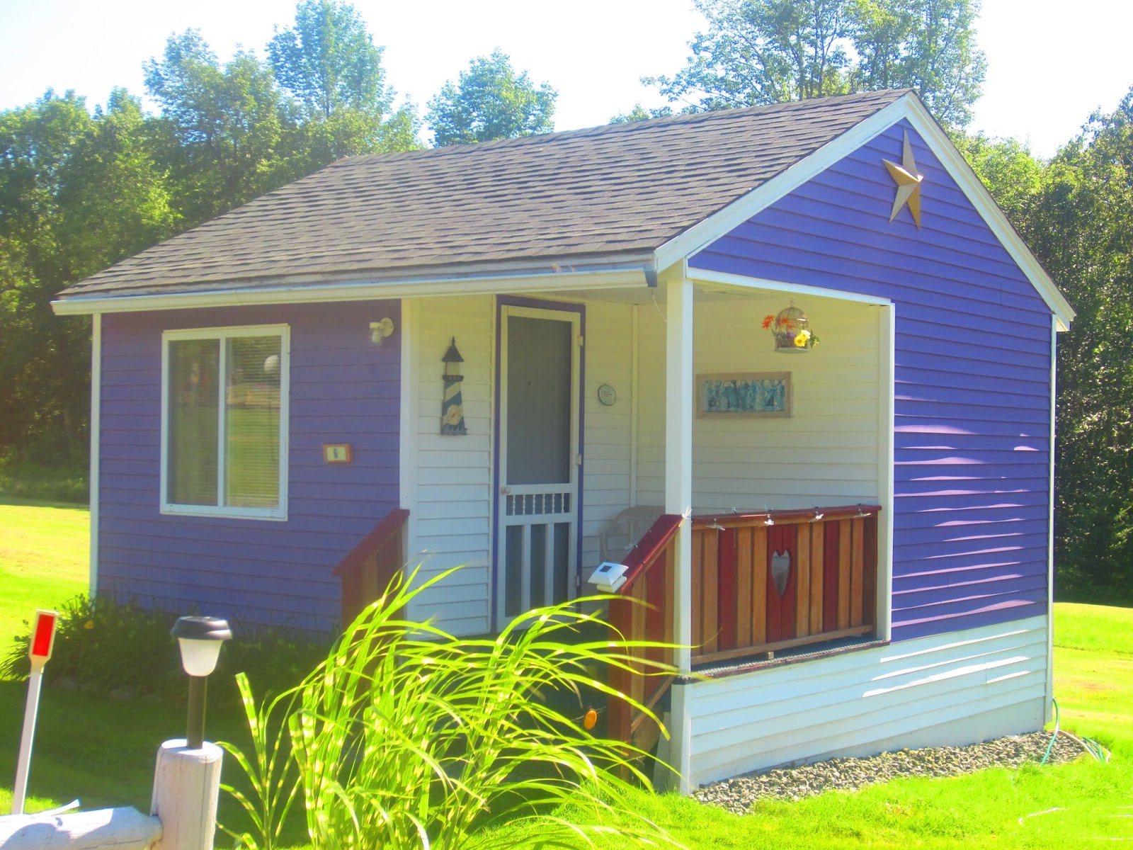 The Rainbow Cottages of Ellsworth, Maine Funky!
