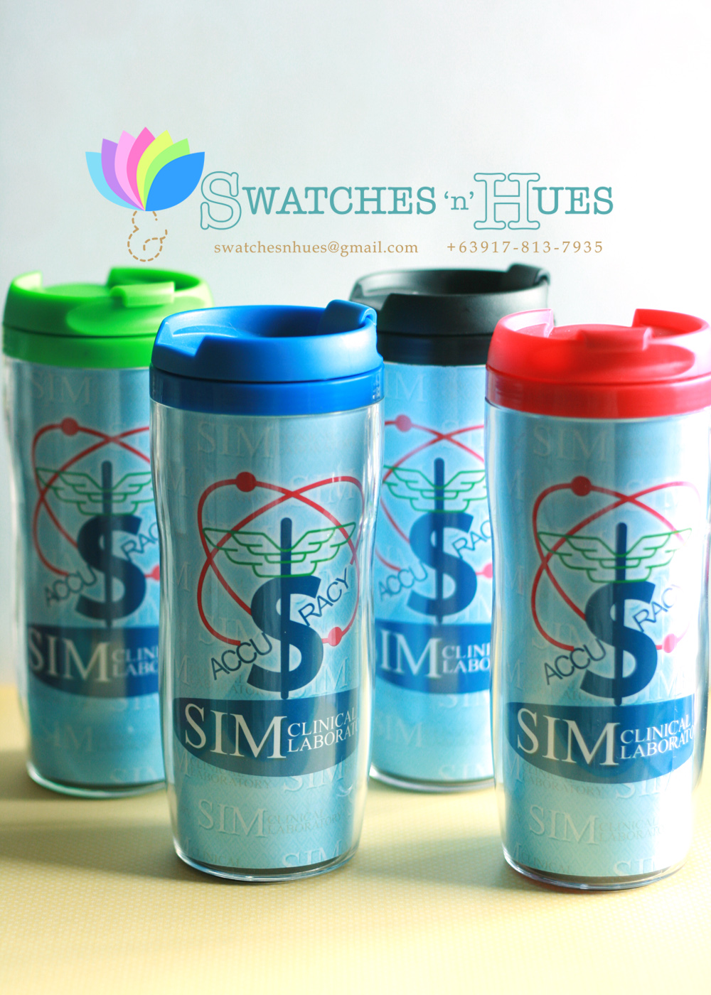 Swatches & Hues Handmade with TLC Corporate tumbler giveaways