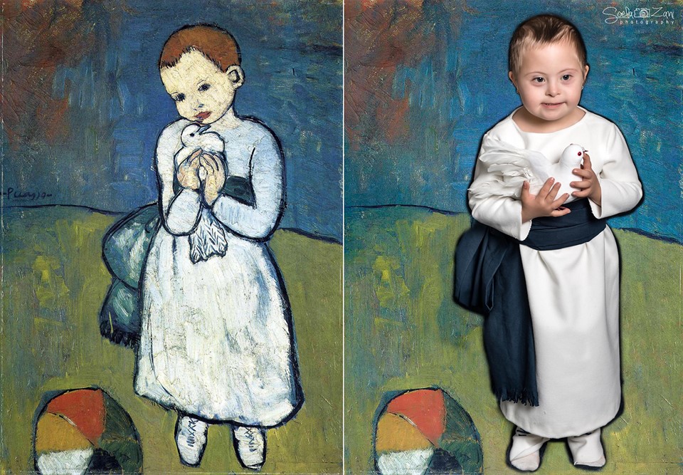 Children With Down Syndrome Recreate Famous Paintings To Prove That Everyone Is A Work Of Art