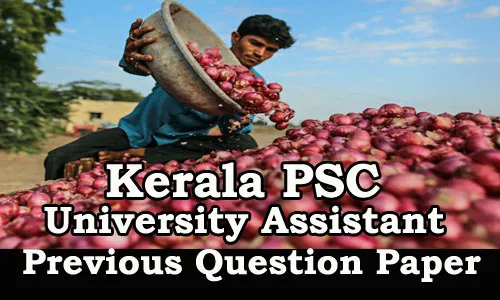 Kerala PSC - Download University Assistant Previous Question Paper