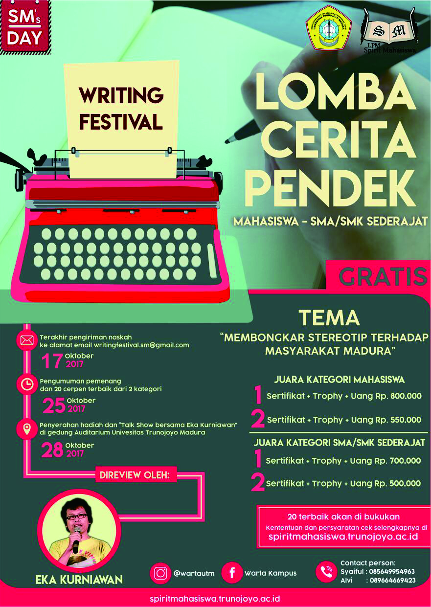 SM's Day Writing Festival Syarat dan Ketentuan Lomba
