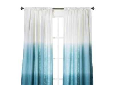 Ocean Inspired Dip Dye Curtains DIY or Shop the Look Completely Coastal