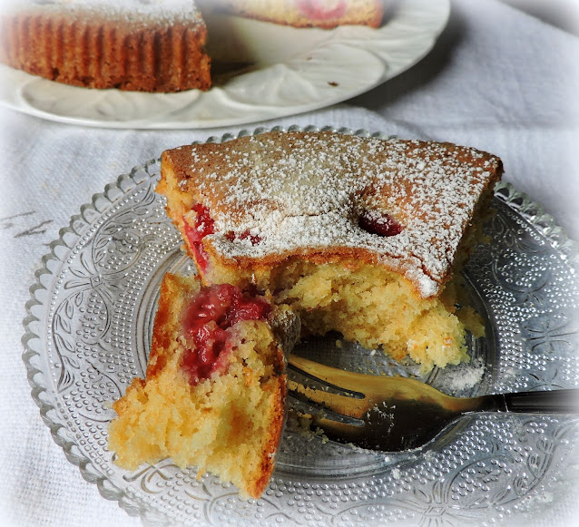 Raspberry Yogurt Cake