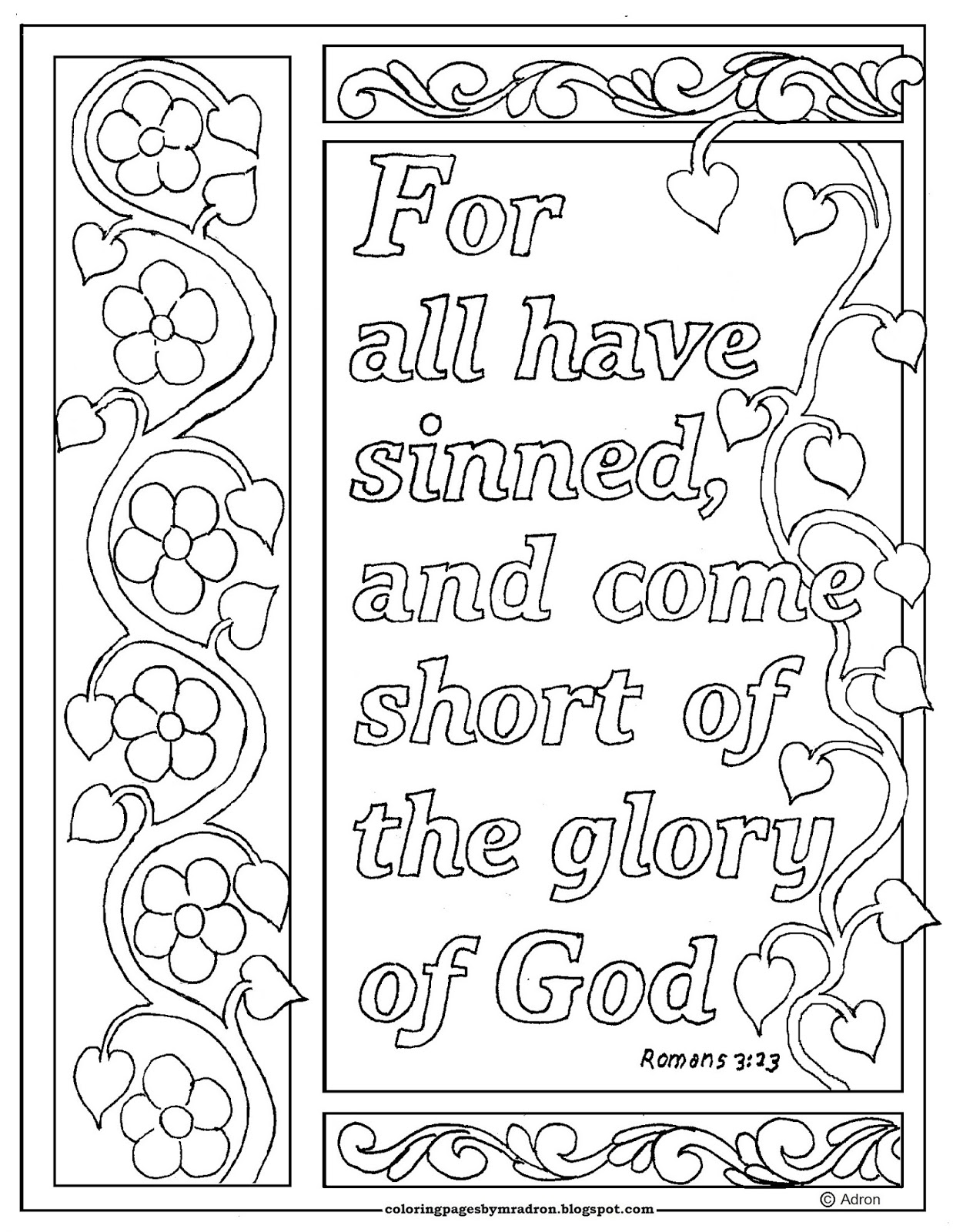 All Have Sinned Coloring Page - boringpop.com