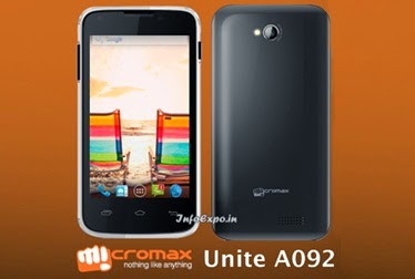 Micromax Unite A092: 4-inch Android Phone Specs and Price India