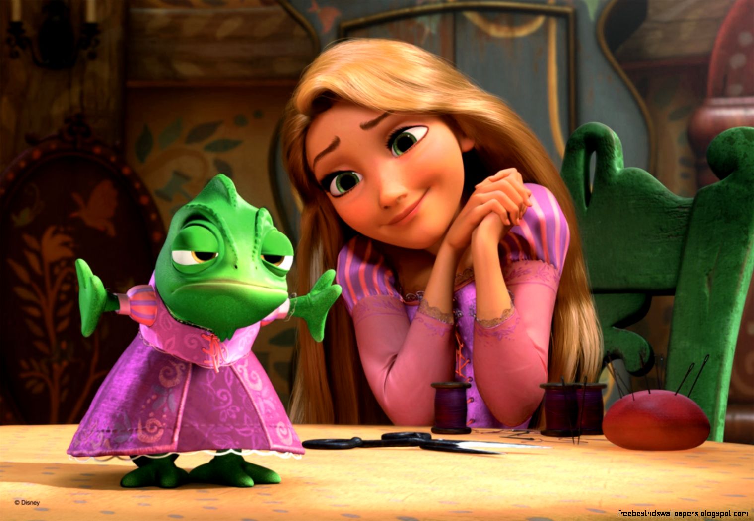 A new pic of Disneys “Tangled” TV series is here and its perfection