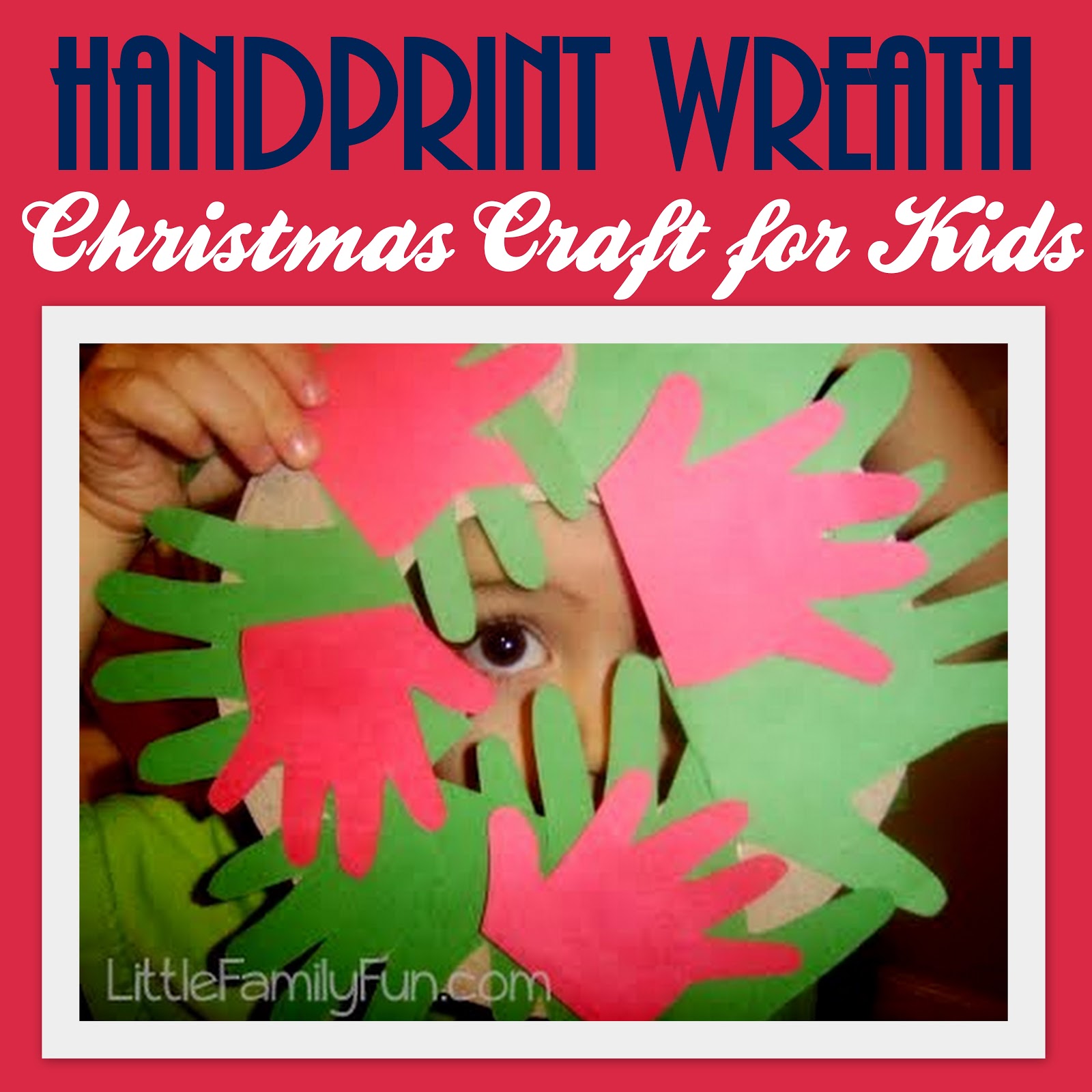 Christmas crafts paper plate Little Family Fun: Dec. 14 - Hand Wreath