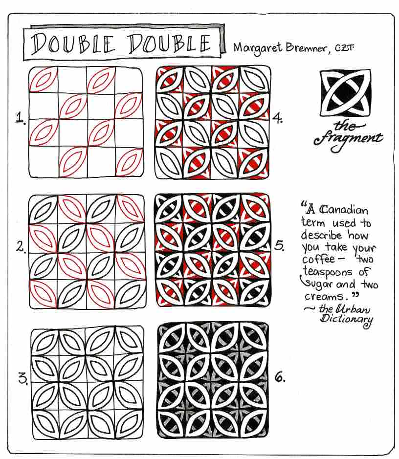 Enthusiastic Artist: DOUBLE DOUBLE - a new tangle!