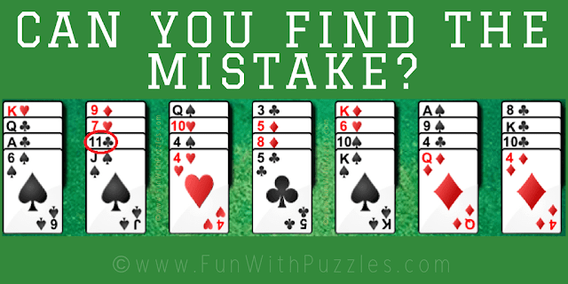Answer of Card Mistake Brain Teaser