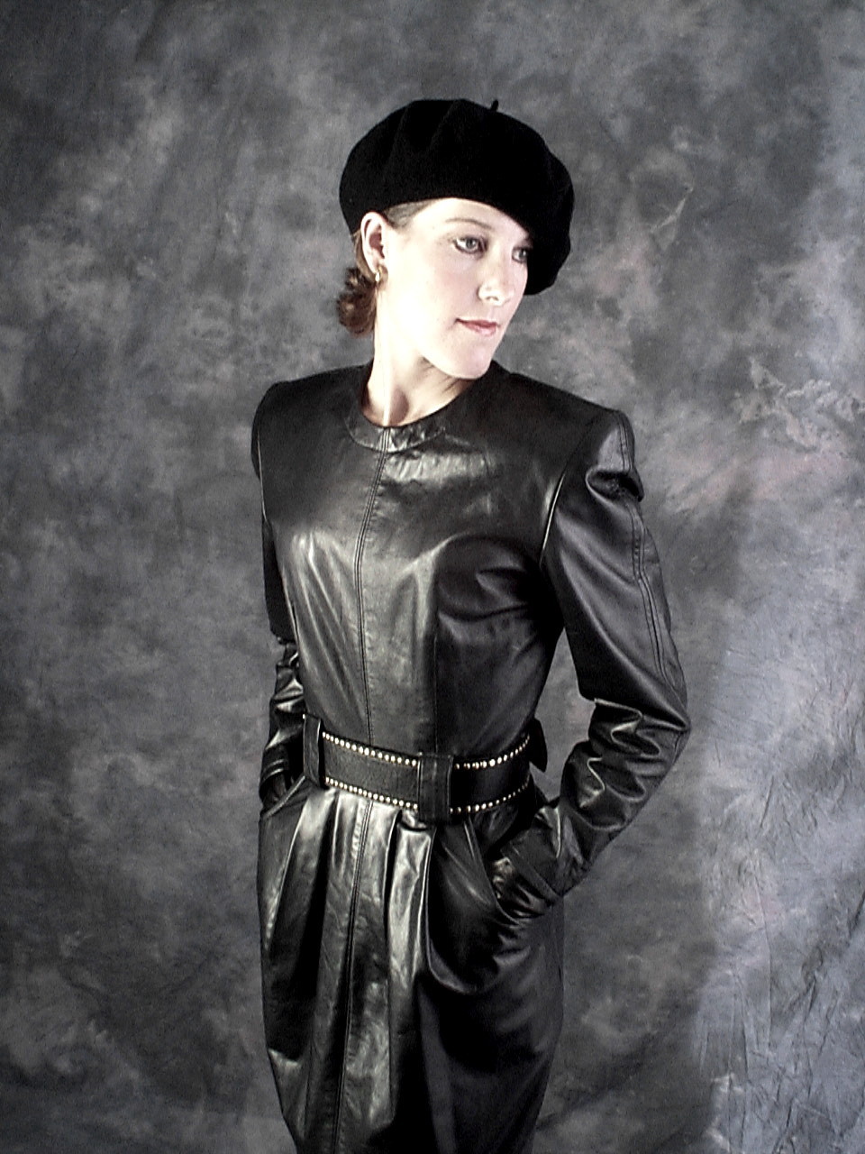 eBay Leather Fitted Danier leather dress sells well