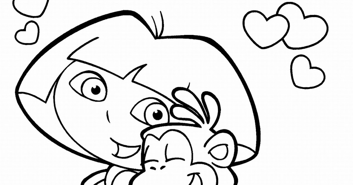 Effortfulg: Dora Coloring Pages