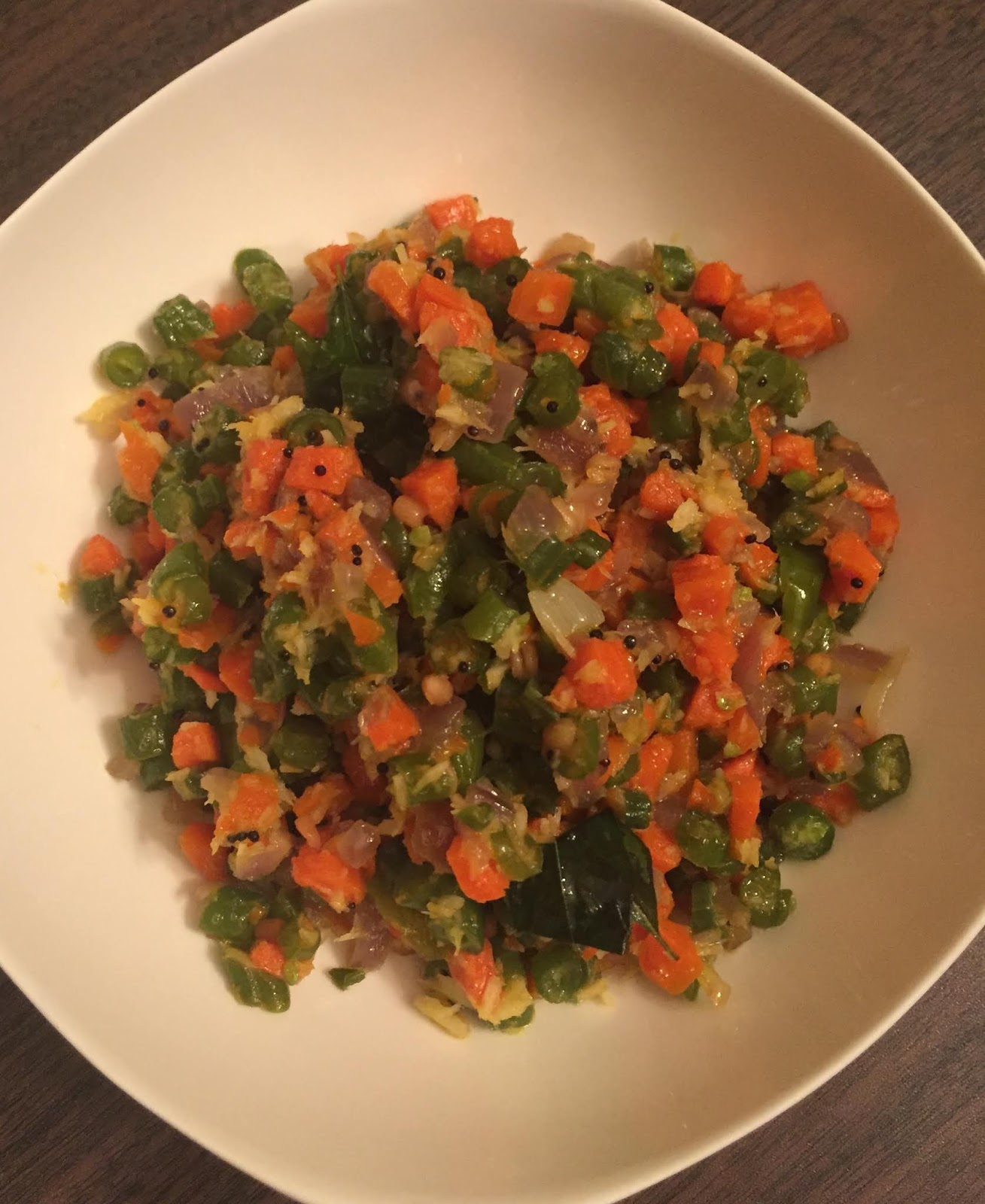 My Home Cooky Carrot Beans Curry Carrot Beans Poriyal