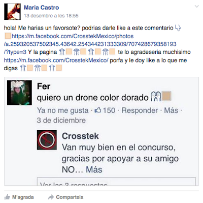 Concursos de Facebook, com aconseguir més likes