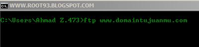 FTP dari command prompt