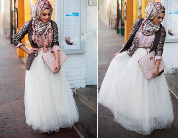Fashion Hijab Makin Imut dengan Rok  Tutu 