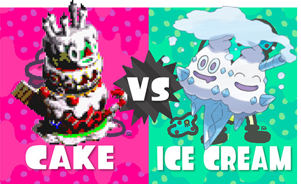 Cake Vs Ice Cream Splatfest Cake Vs Ice Cream Splatfest