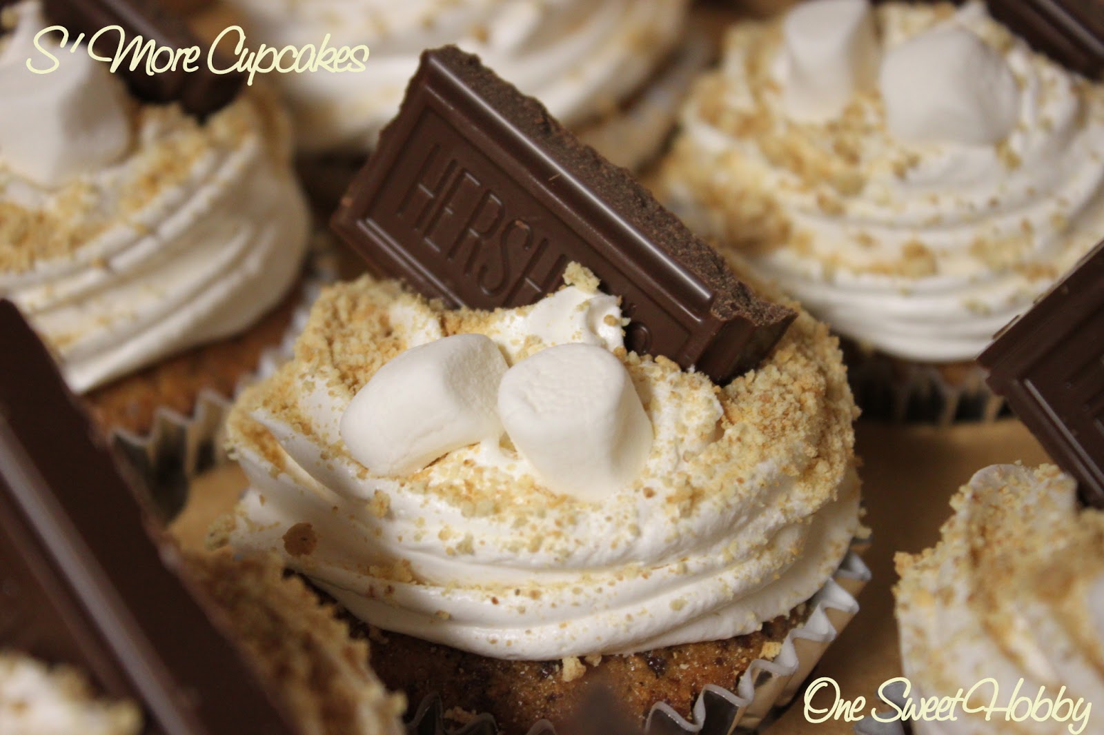 One Sweet Hobby S'More Cupcakes