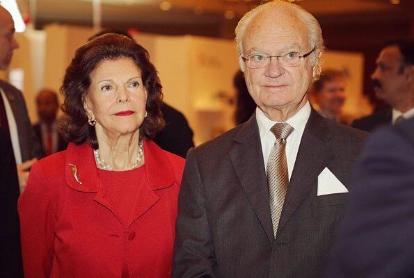 Queen Silvia visited the All India Institute of Medical Science, AIIMS, for a discussion on elderly care and dementia in India