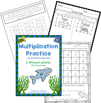 Classroom Freebies: Free Multiplication Activity