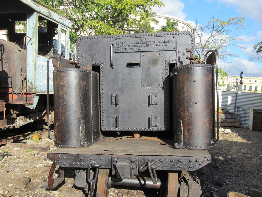 Cuban Cigars, Culture & Lifestyle Train Junk Yard, Havana, Cuba