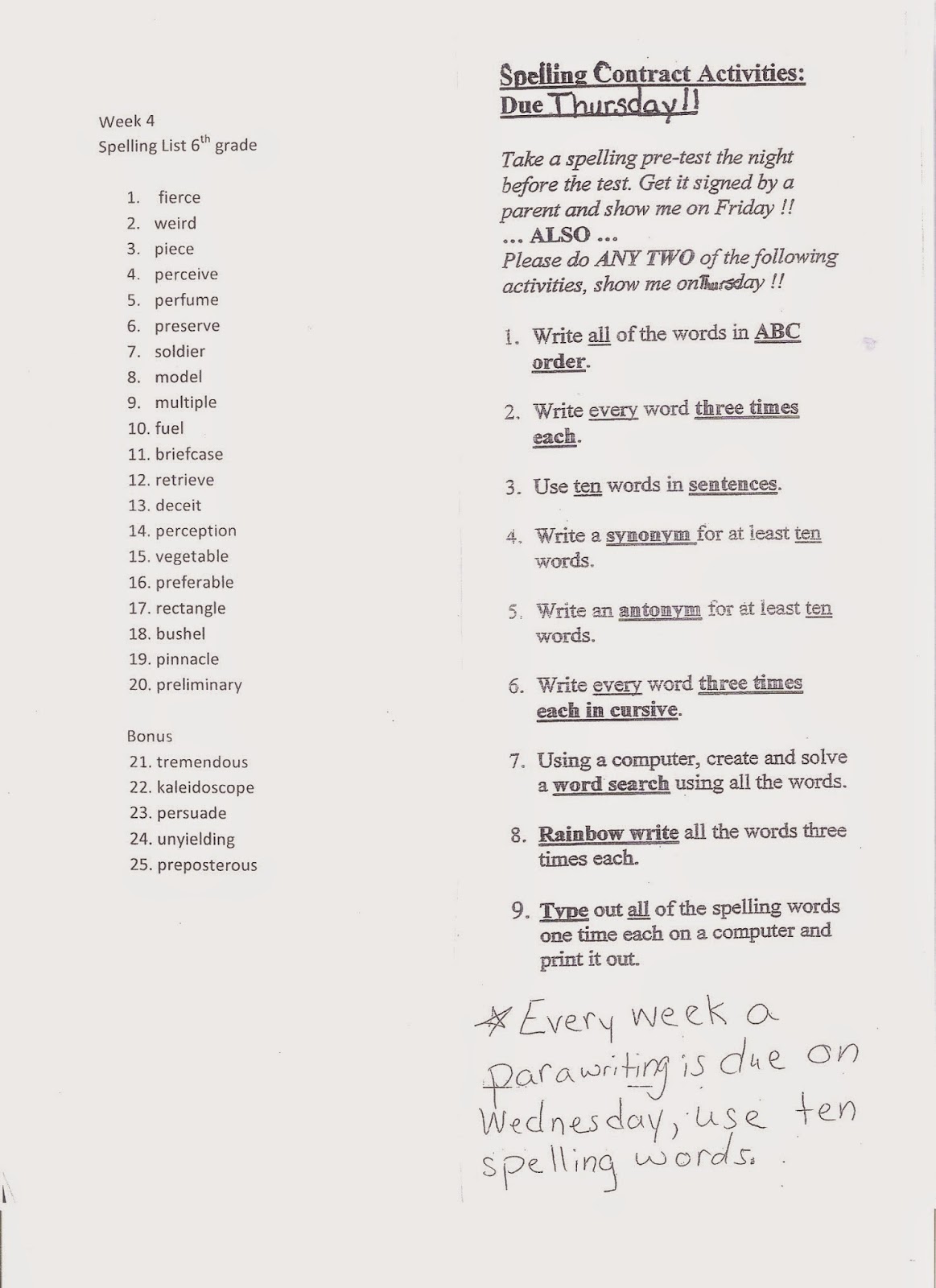 6th Grade Language Arts