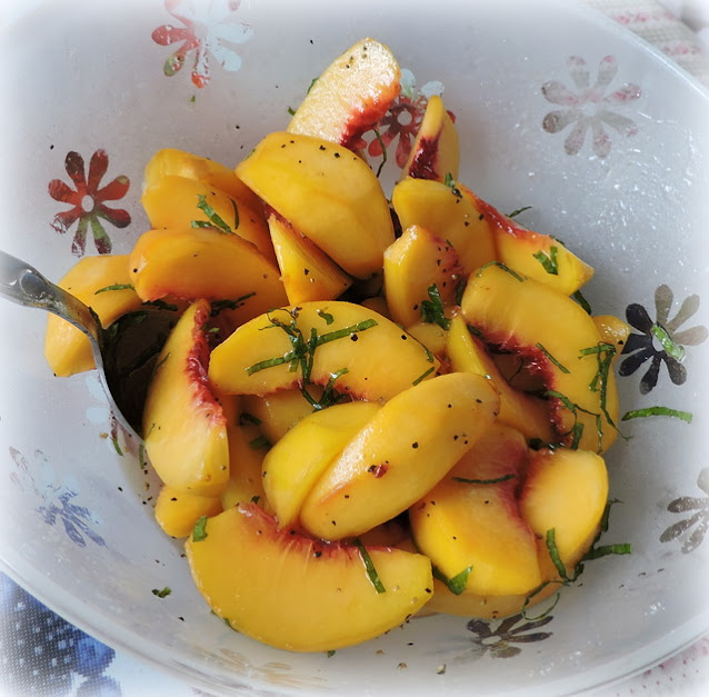 Green Peach Salad