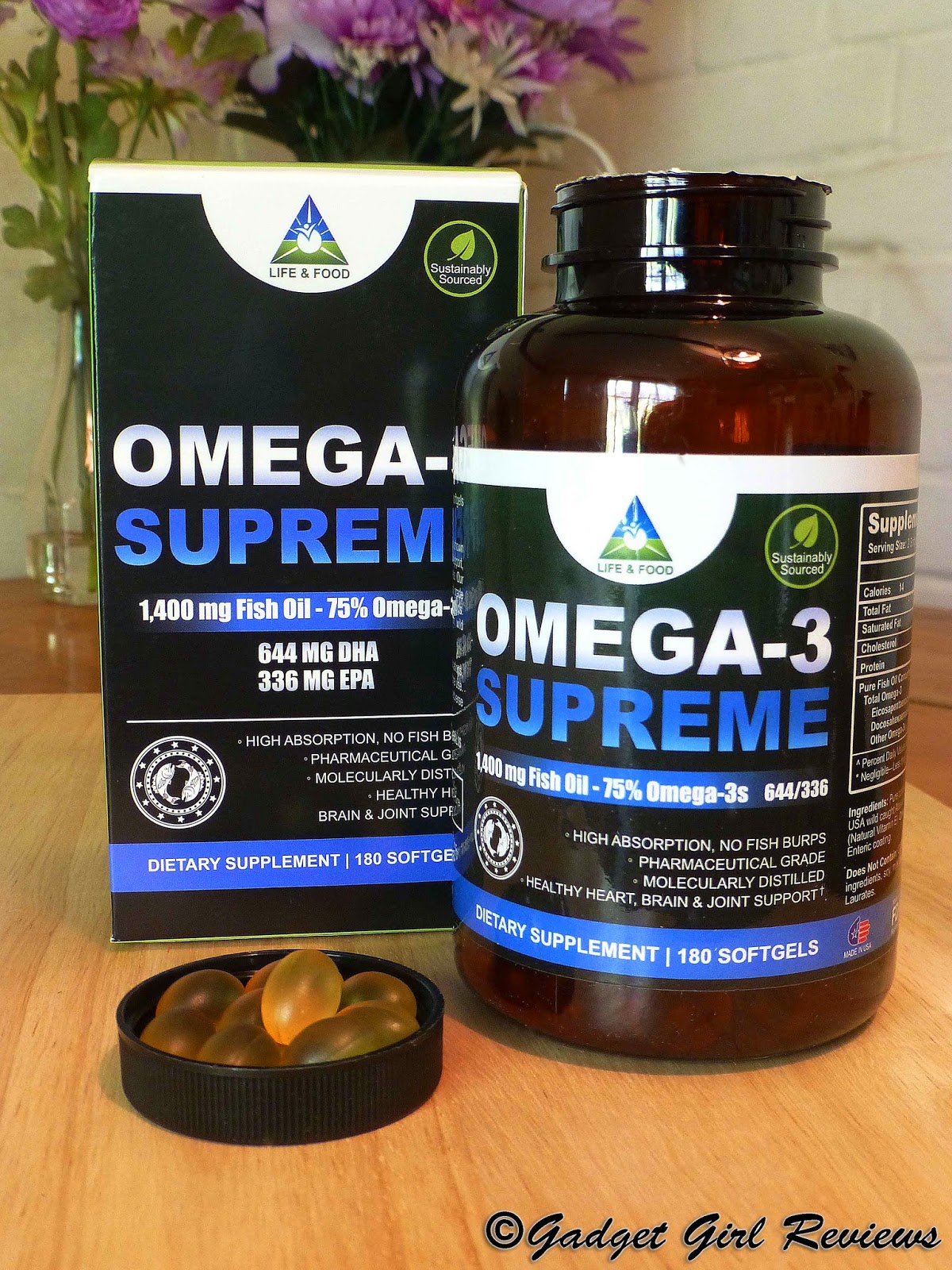 Omega 3 Supreme Fish Oil 1400mg for brain and heart (odourless