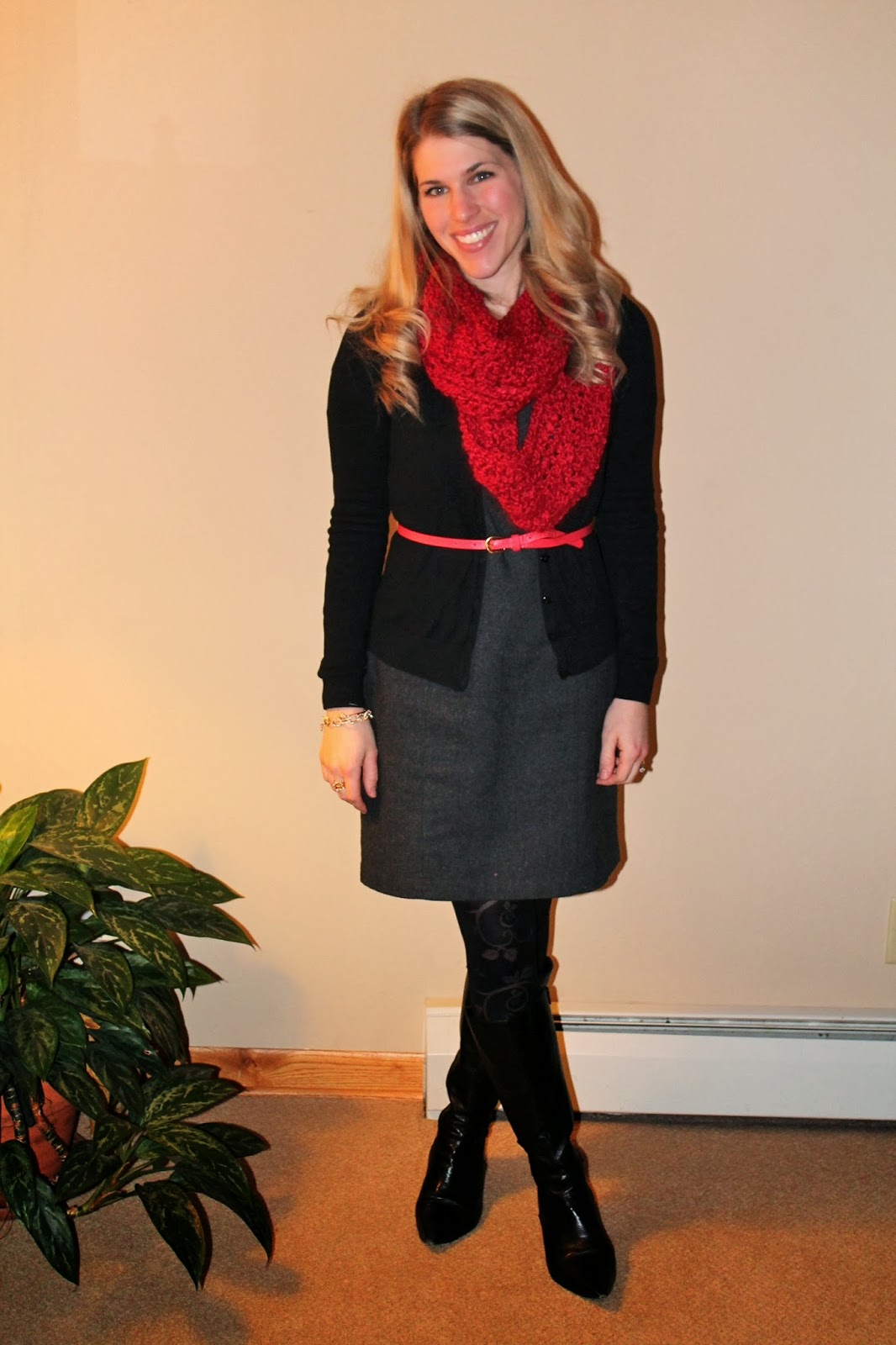 Gray Dress and Layers