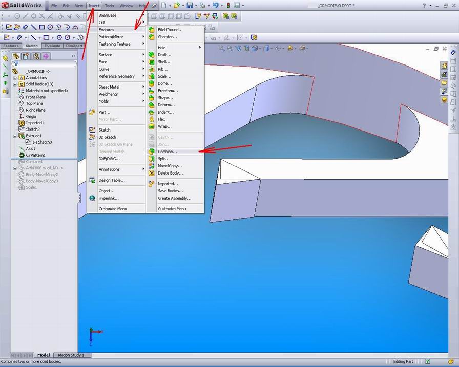 Solidworks Merge Lines , Sketching Lines – BVBFT