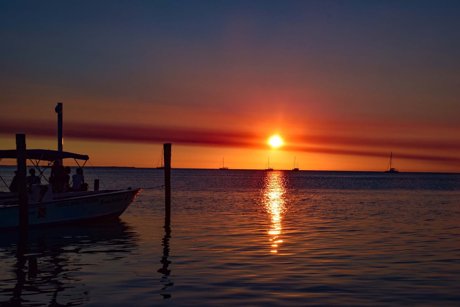 belize sunset