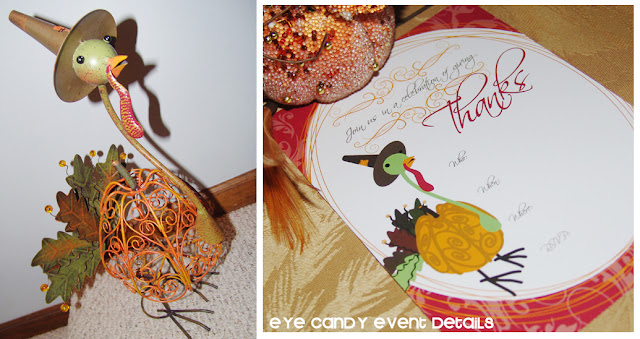 turkey from Pier 1, turley illustration, thanksgiving invitation, give thanks