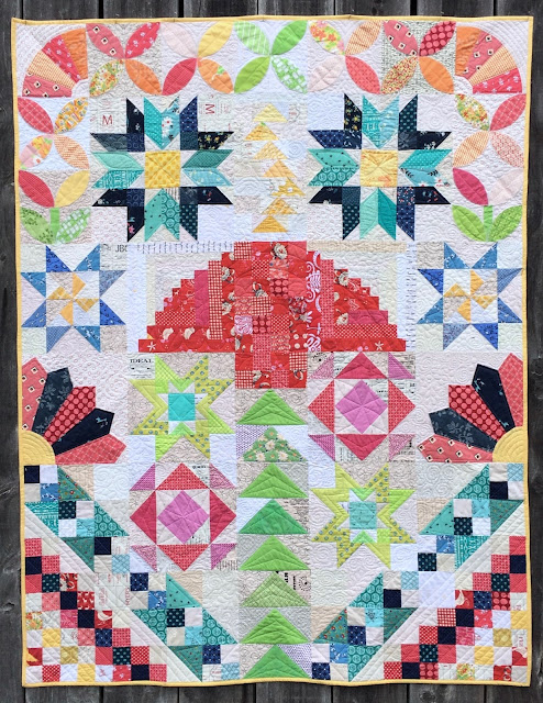 Fresh & Scrappy Block of the Month Quilt 2019 - perfect for scraps and fabric leftovers