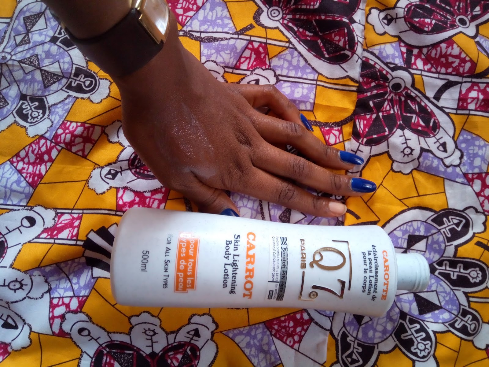IS Q7 CARROT SKIN LIGHTENING BODY LOTION A BLEACHING CREAM Pretty