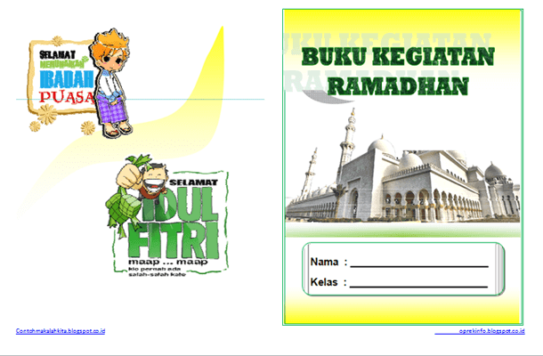 DOWNLOAD BUKU KEGIATAN RAMADHAN 1437 H DOC BISA DI EDIT
