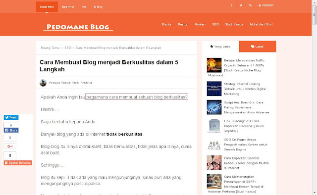 SEO On Page: Cara Optimasi Konten untuk Search Engine Banyak blogger malas melaksanakan Optimasi SEO on page SEO On Page: Cara Optimasi Konten untuk Search Engine