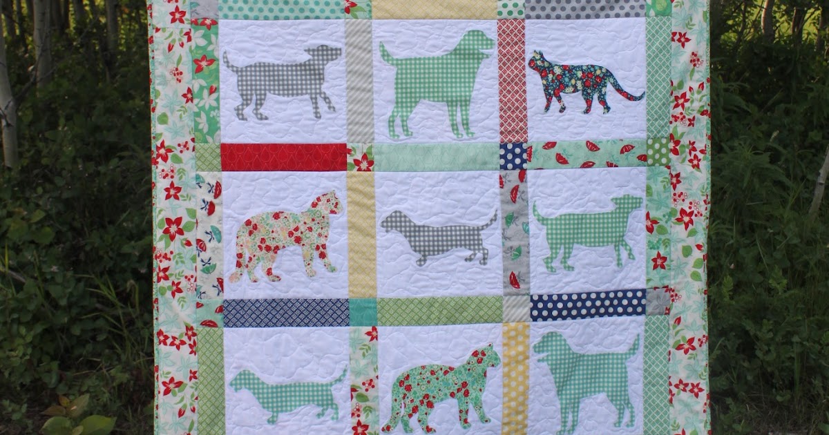 Gingham Dog And Calico Cat Quilt Pattern