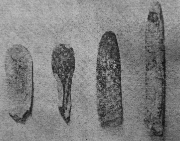 Gambar alat alat tulang di Gua Sampung, Jawa-timur