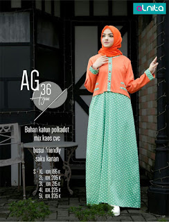 Baju muslim promo gamis alnita AG 36
