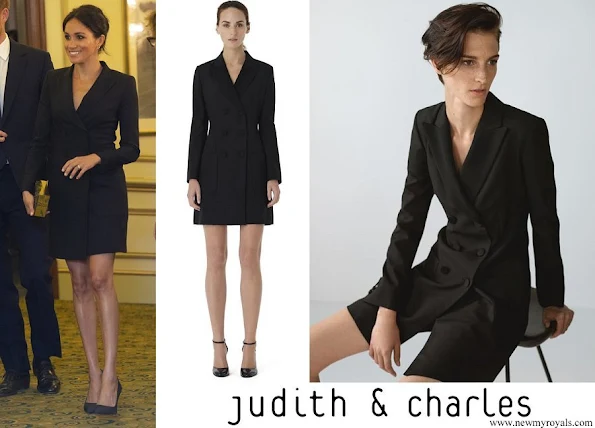 Meghan Markle wore Judith & Charles Digital Dress from Winter 2016 Collection