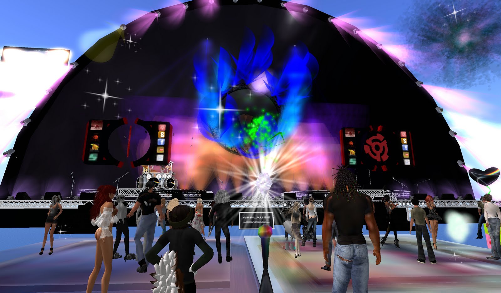 Chey's Second Life Blog Attendance Reaches 100 at Mankind Tracer Pink