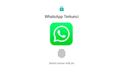 cara kunci whatsapp dengan sidik jari